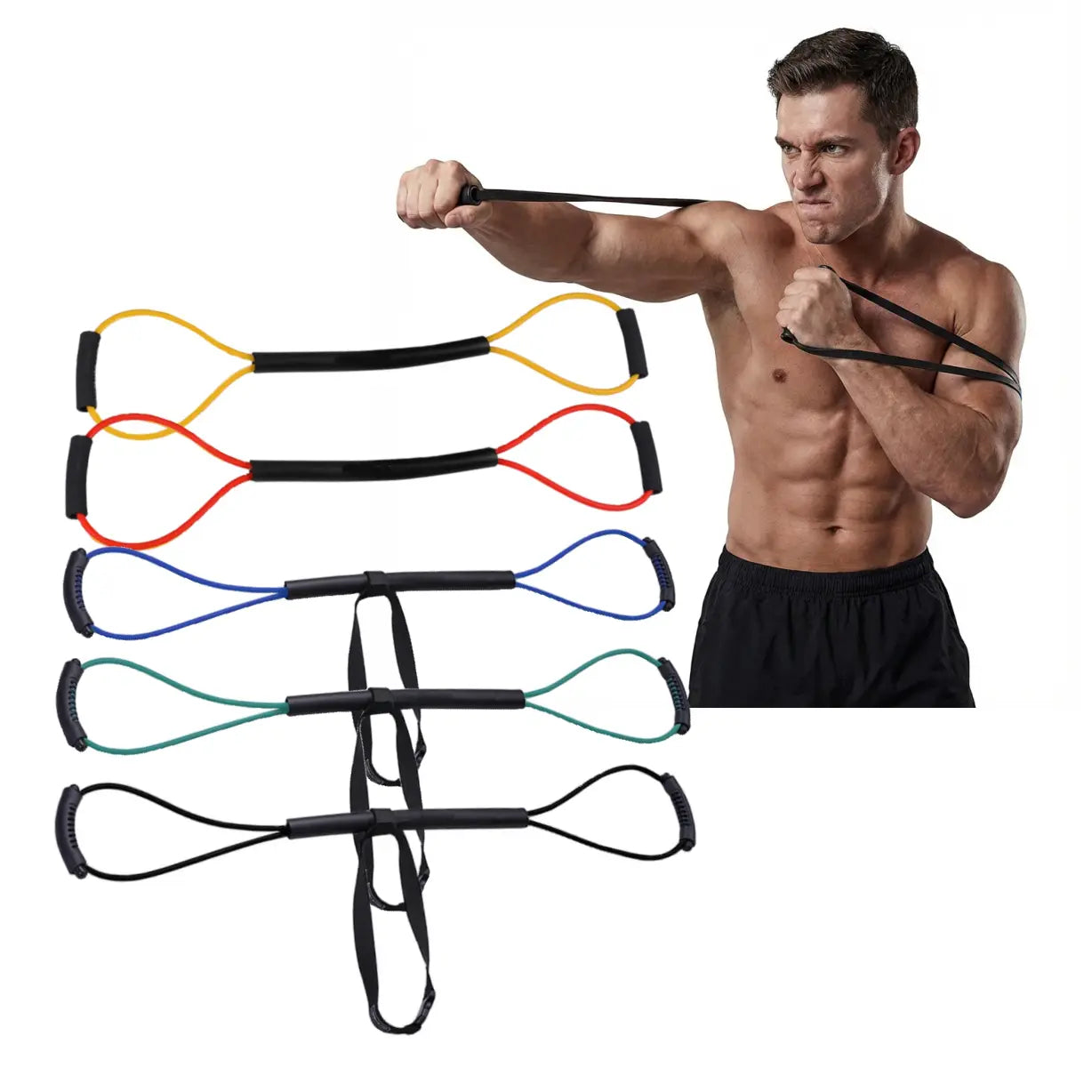 Professional Boxing Resistance Band for Kickboxing and Gym Workouts - Adjustable Resistance Levels for Home Training