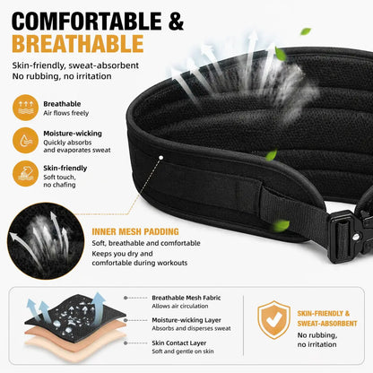 Weighted Dip Belt for Enhanced Pull-Ups, Dips, and Squats – Durable Steel Chain, Padded Comfort Design, Adjustable Strength Training Accessory for Both Men and Women