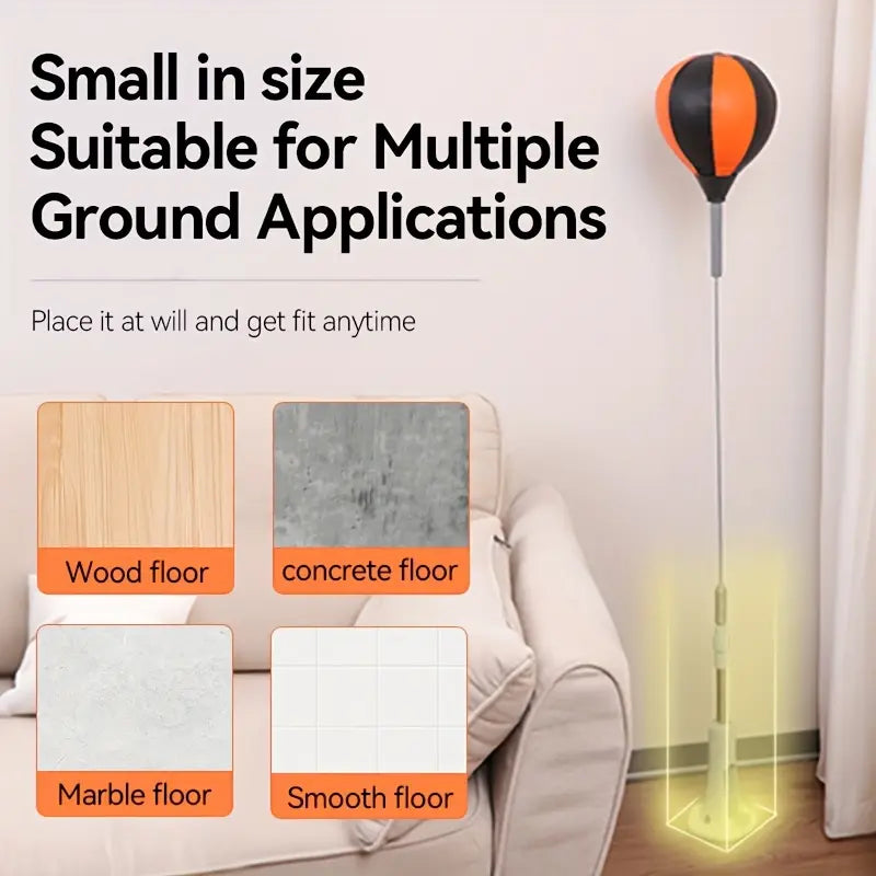Premium Quality Adjustable Speed Ball with Stand for Teens and Adults - 360° Bounce Design, Portable for Stress Relief and Fitness - Perfect for Indoor and Outdoor Use
