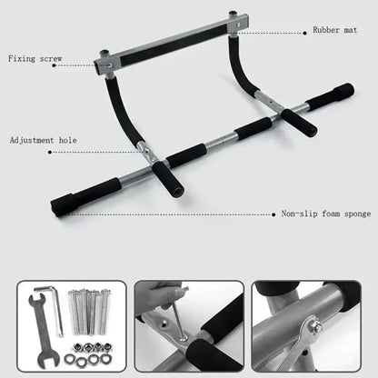 Door Pull-Up Bar for Comprehensive Strength Training and Core Development - Ideal for Home Gym Fitness