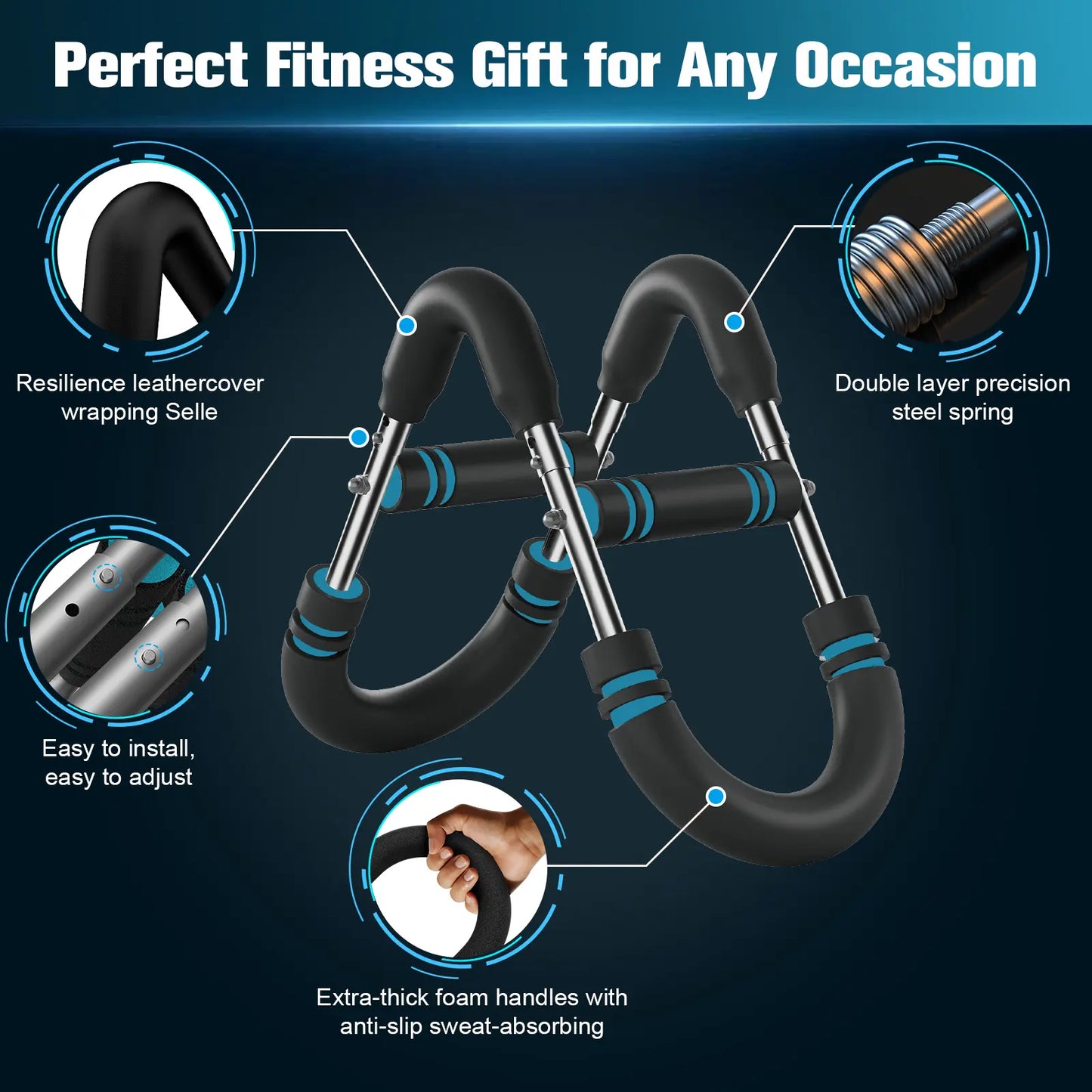 Relifesports Adjustable Twister Arm Trainer - Spring Resistance Chest and Shoulder Workout Equipment for Men, Portable Home Fitness Gear